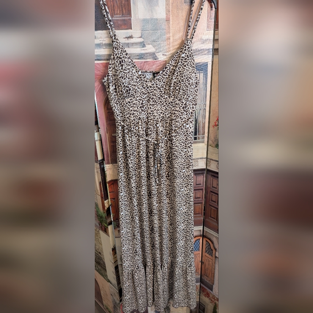 Leopard Print Maxi Dress
